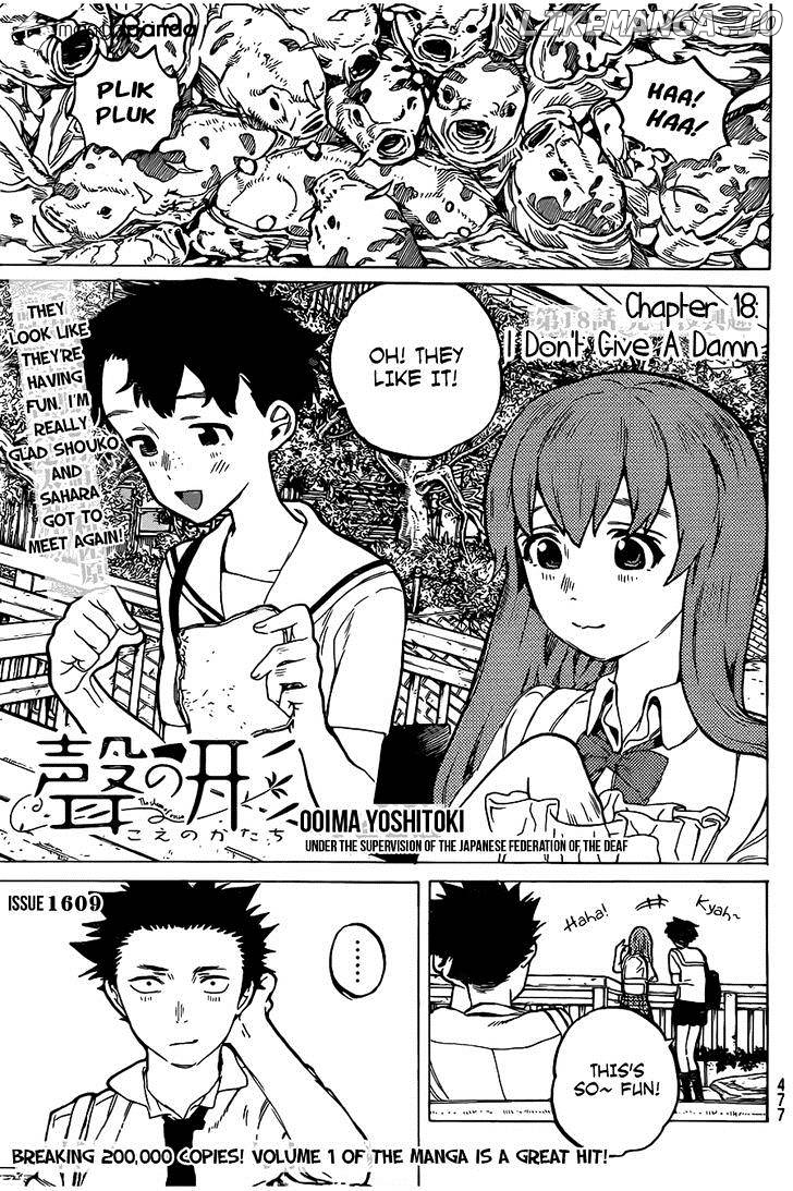 A Silent Voice, Chapter 18 image 01